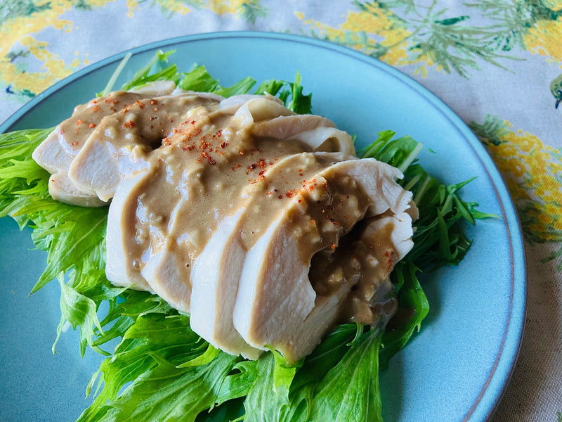 鶏胸肉の棒棒鶏風