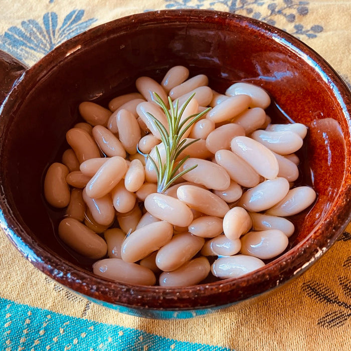 カンネリーニ（白インゲン豆）のフレーバーオイル漬け