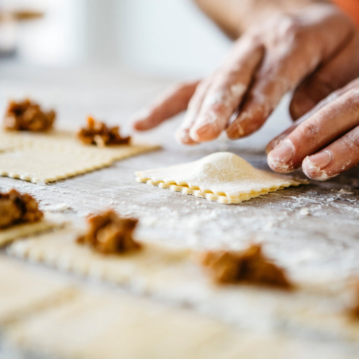 Ravioli &lt;Ricotta and Spinach Maltagliati&gt;