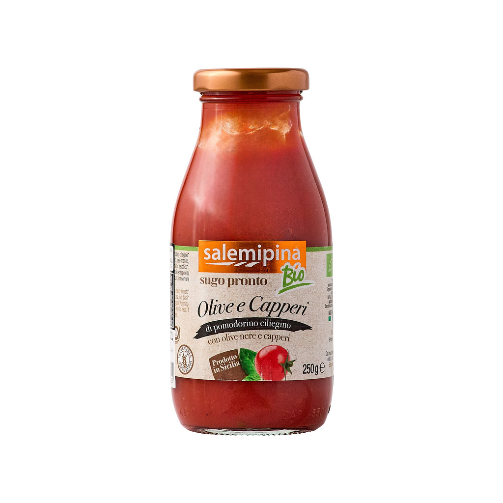 シチリア産有機チェリートマトソース ＜オリーブ・ケッパー＞ — A LA